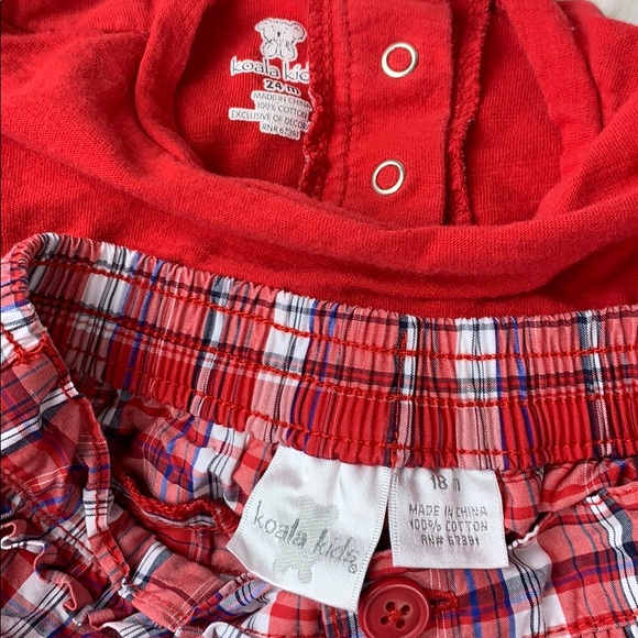 SET: Patriotic Flag Tee and Plaid Shorts - Picture 3 of 8